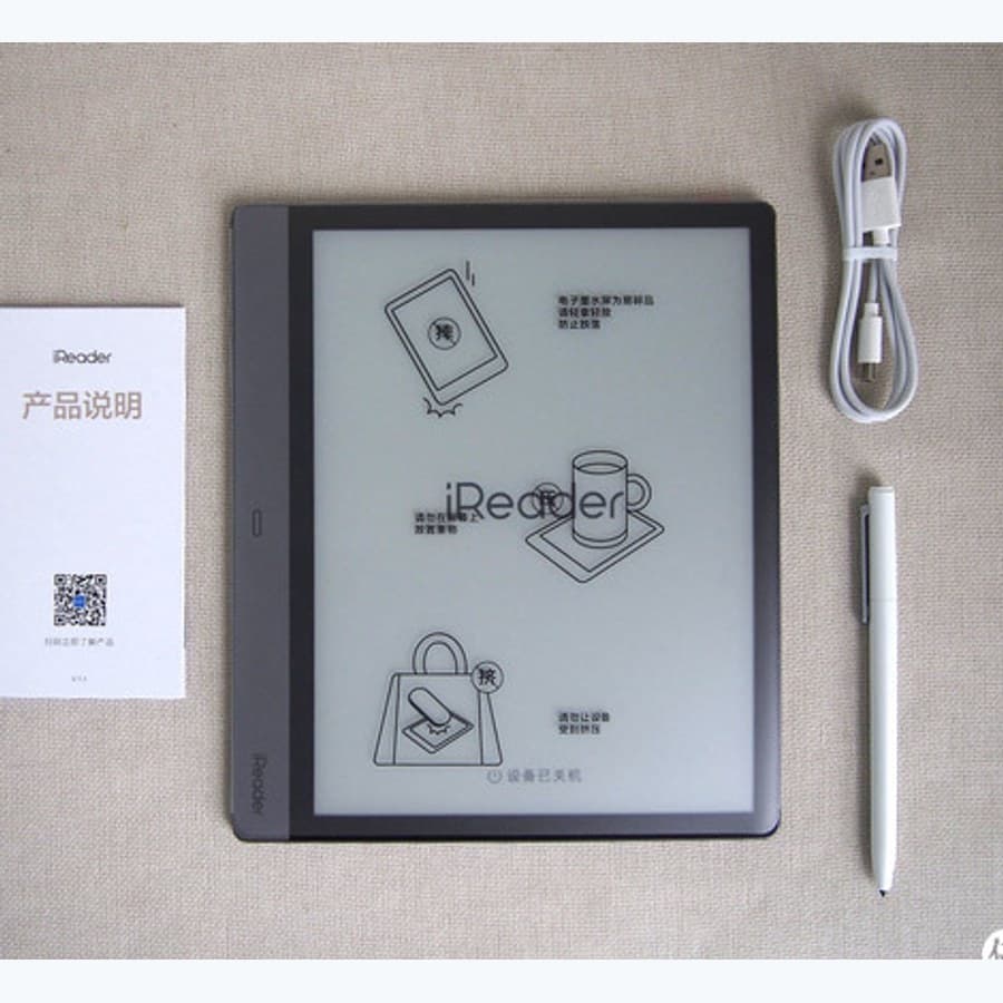 依 einkCN Smart2 開箱圖裁切的主機與電磁筆照片；非官方白底 packshot，後續應替換原廠商品圖。