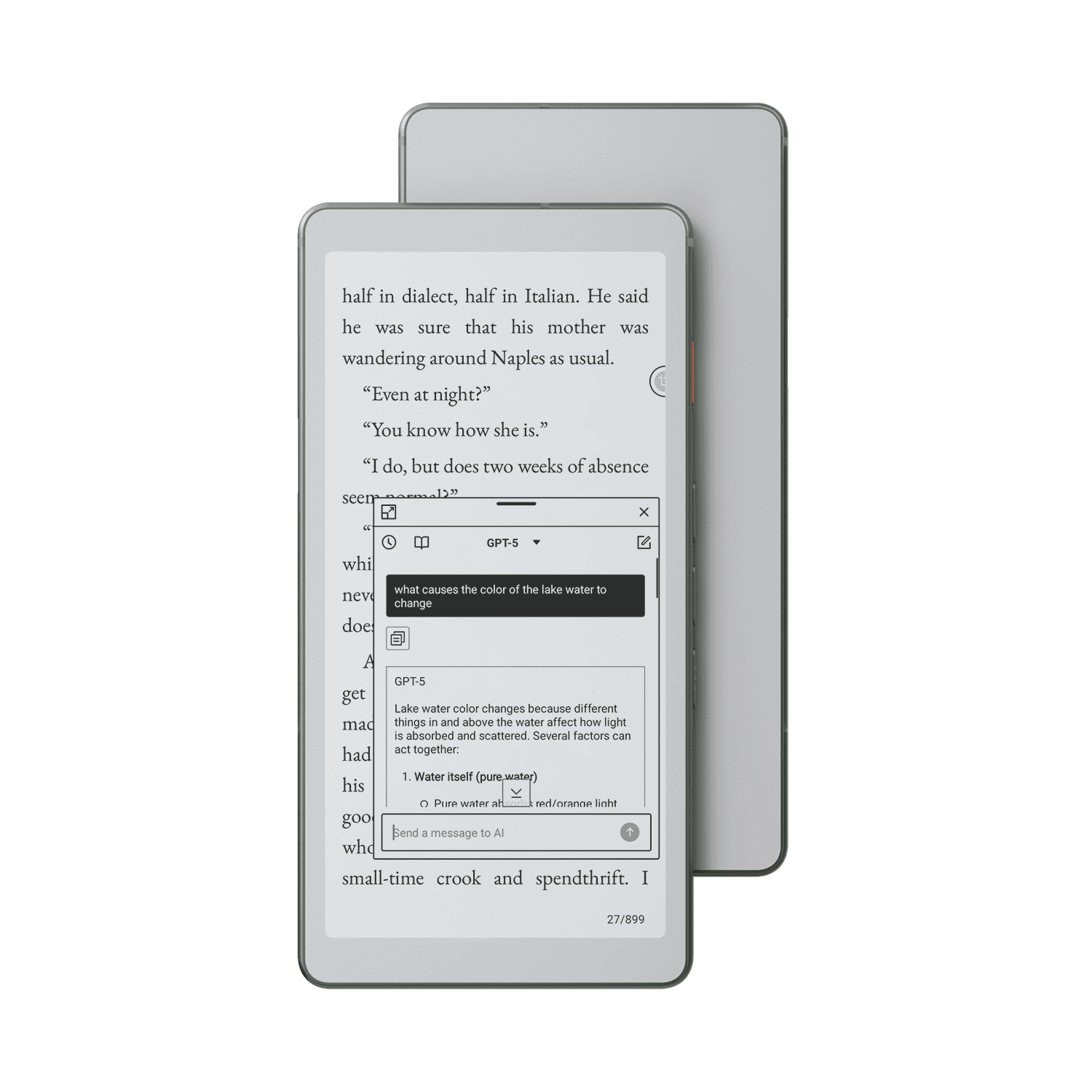 Viwoods AiPaper Reader 6.13 吋黑白閱讀器