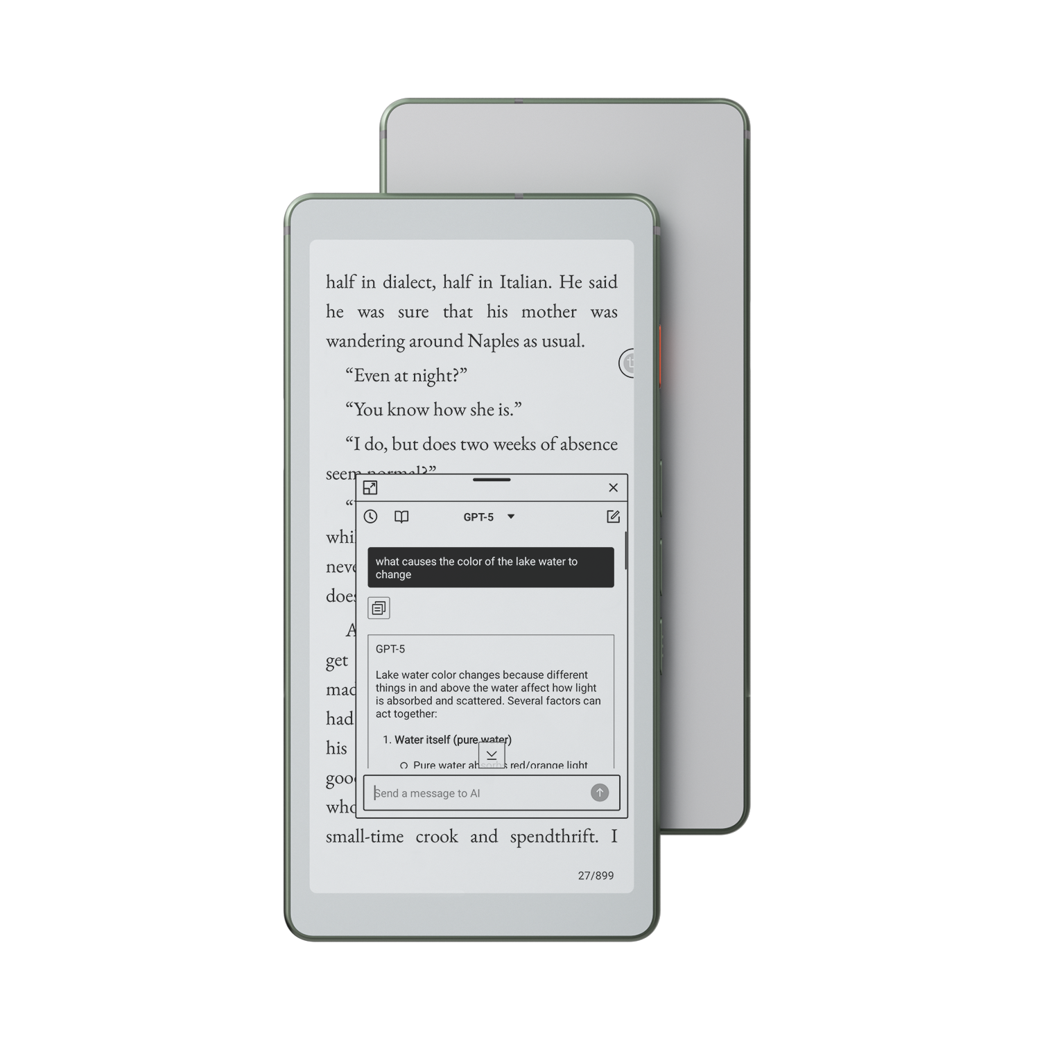 Viwoods AiPaper Reader 6.13 吋黑白閱讀器