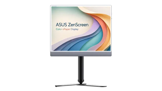 ASUS 推出首款彩色電子紙攜帶式顯示器 ZenScreen MP13UC,35Hz 亮相 Computex 2026
