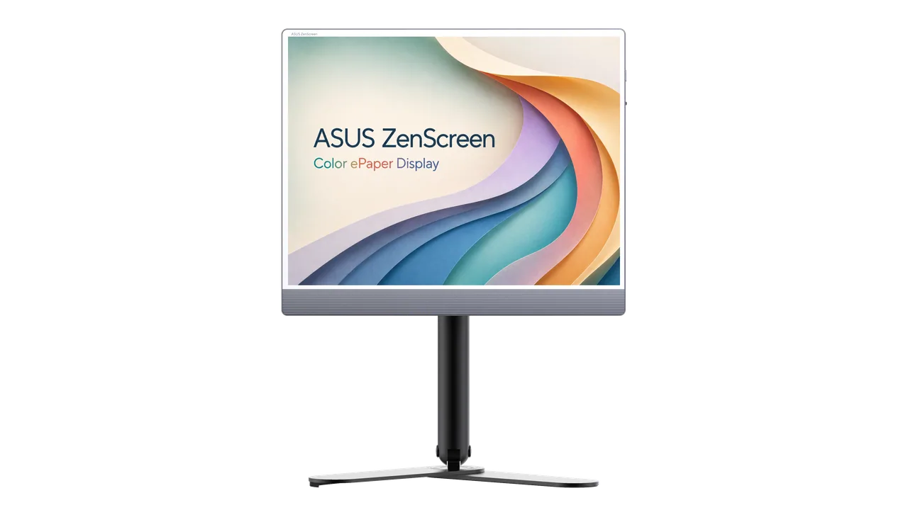 ASUS ZenScreen Color ePaper MP13UC 搭配 ATS01D 折疊支架