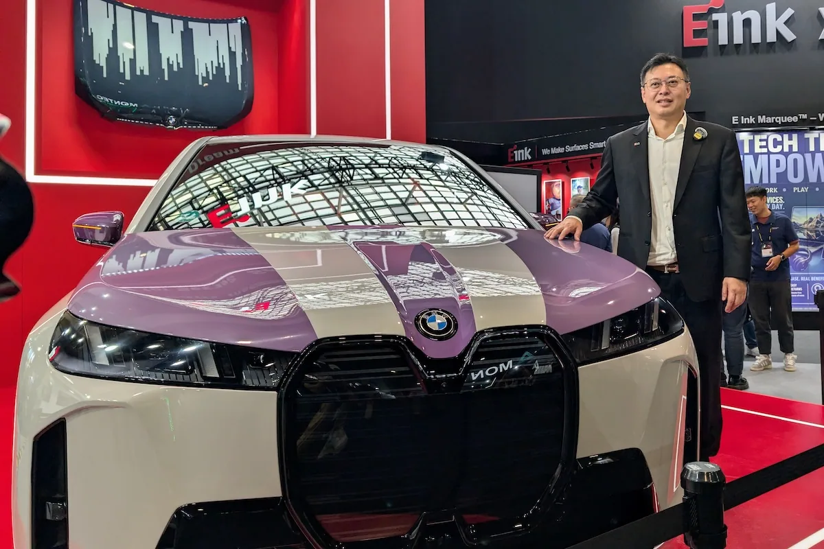 元太科技在 COMPUTEX 2026 展示電子紙應用,包含 E Ink Marquee、車用電子紙與大型展示方案。