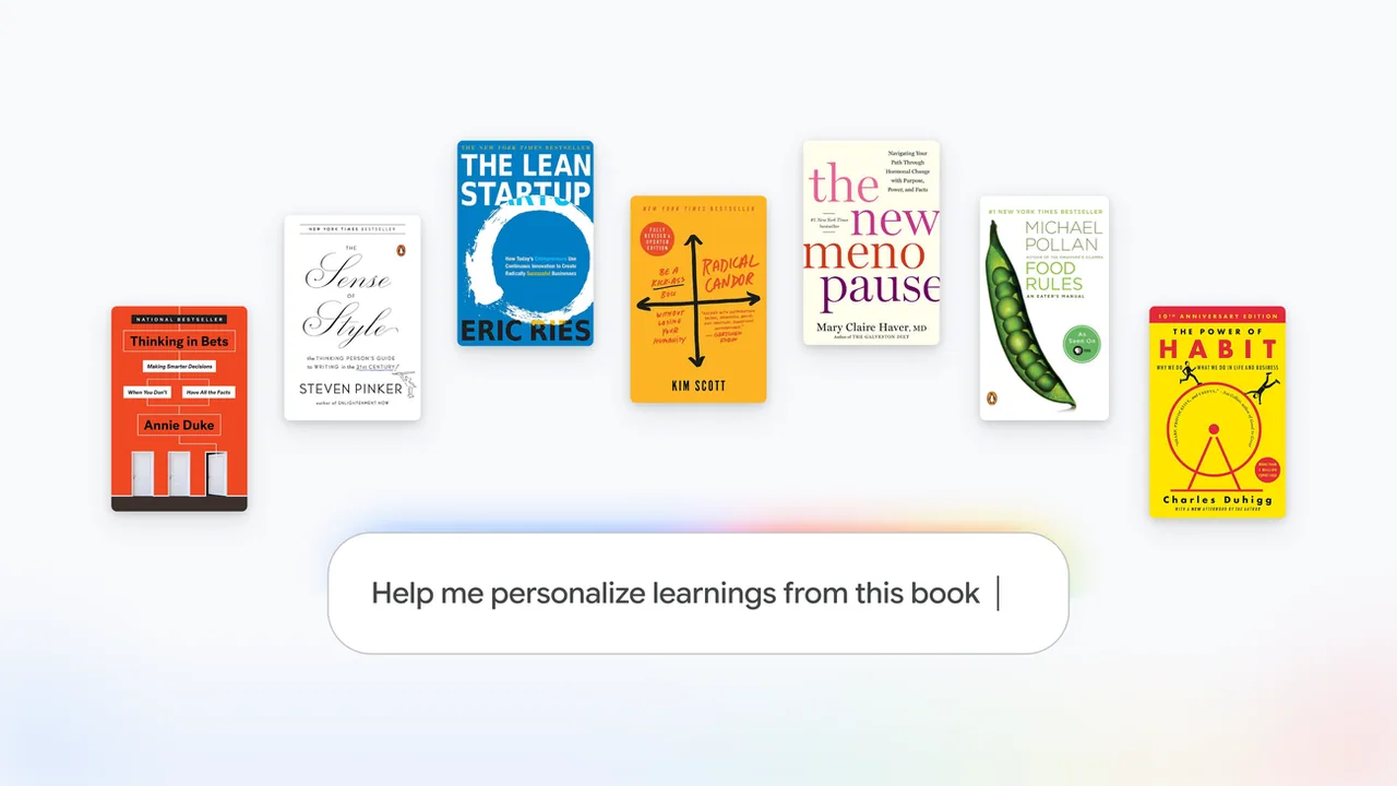 Google Expert Intelligence 把 Play Books 電子書加進 Gemini Notebook
