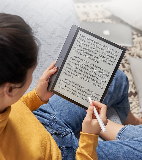 iReader Smart2 與自研手寫筆官方使用情境圖（圖片來源：IT之家）。